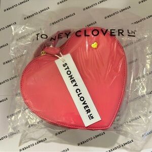 Stoney Clover Lane Guava HEART Crossbody Bag NWT